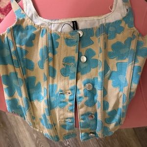 Pretty little thing flower corset top